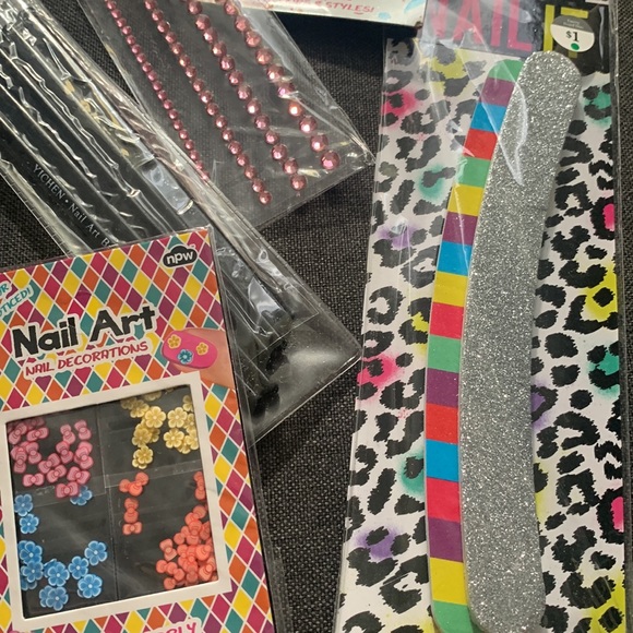 New Nail Art Decorations Stickers Jewels Tools Bundle - Picture 3 of 5